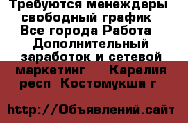 Требуются менеждеры, свободный график - Все города Работа » Дополнительный заработок и сетевой маркетинг   . Карелия респ.,Костомукша г.